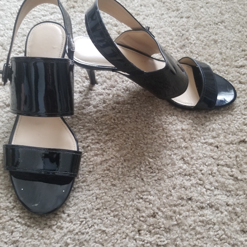 Coach Black Leather Heels